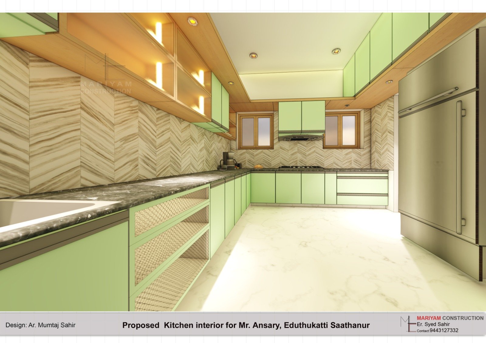 Kitchen interior for Mr. Ansary