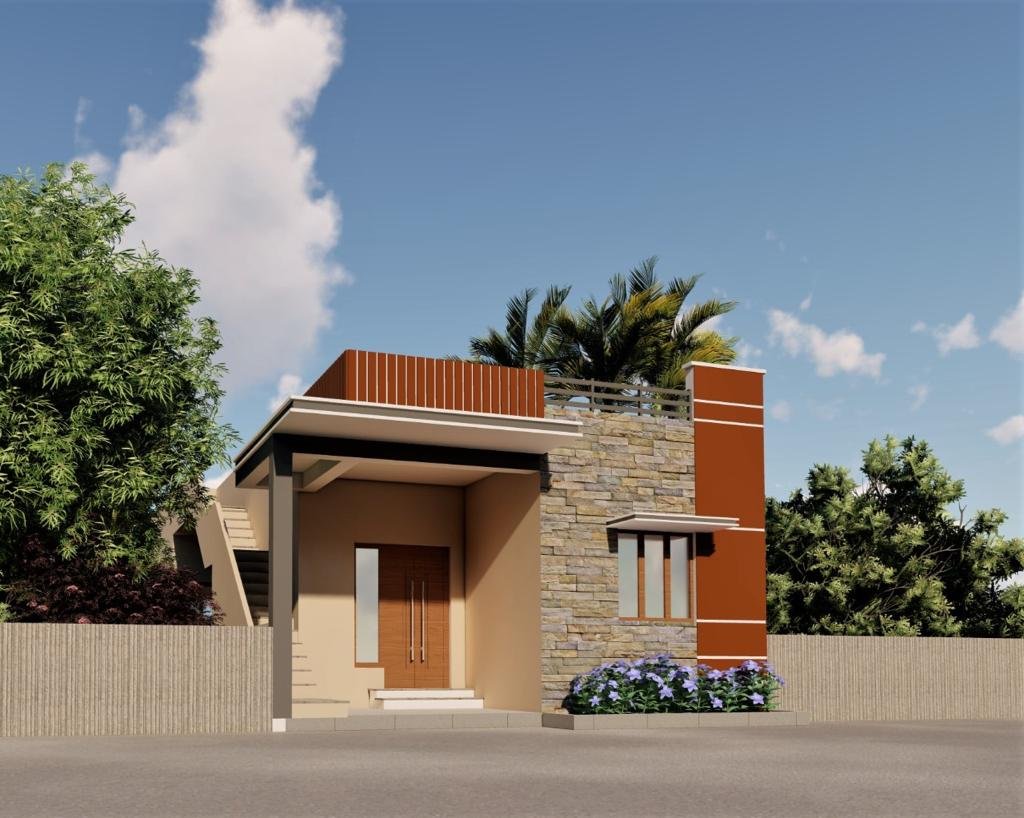 Proposed single-storey residential elevation